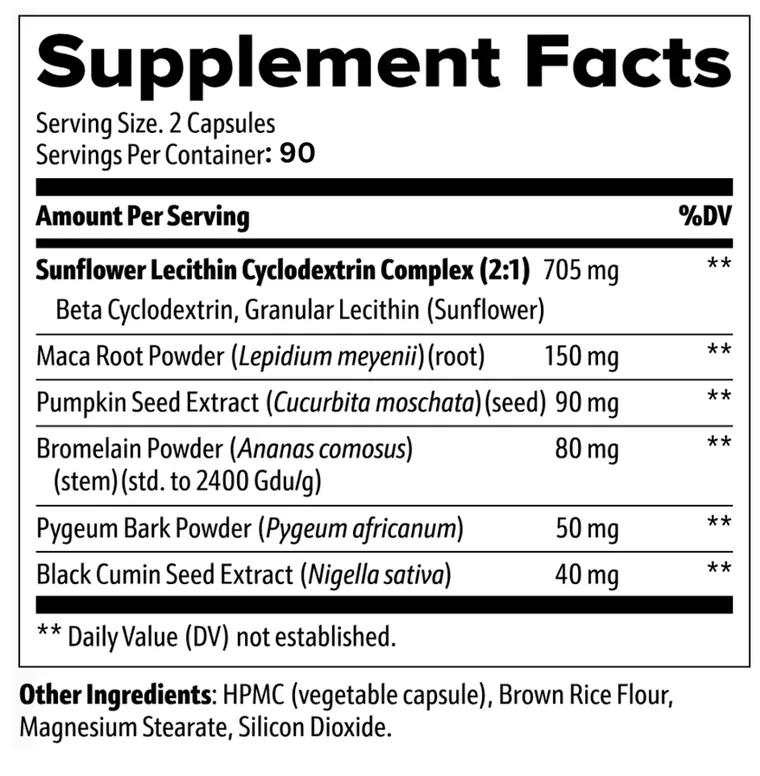 Baker's Supplement Facts, 180 capsules